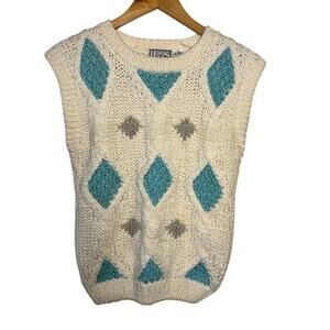 Vintage Honors Argyle Sweater Vest Size: Small